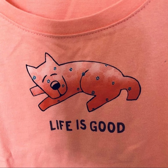 Life is Good | Snuggle Dog Sleep Tee NWT Small - Picture 4 of 9